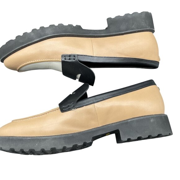 Cole Haan Geneva Penny Loafers Shoes Sz 8.5 Water Resistant Cream & Tan Womens - Picture 4 of 8